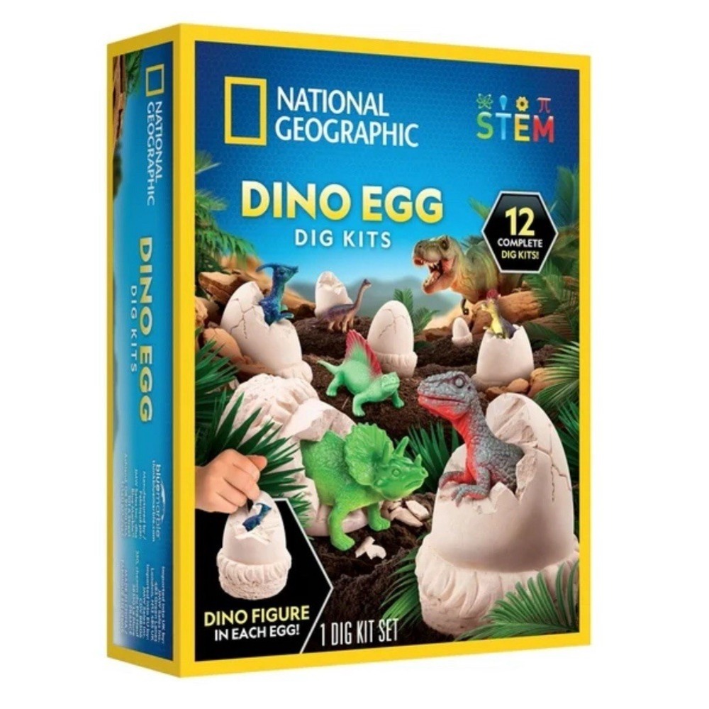 National Geographic Dino Egg Dig Kits OG Rare 12 Complete Dig Kits Dinosaur